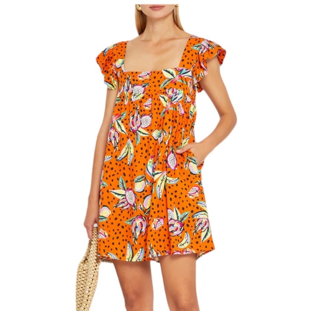 NWOT Kourt Aria Seasonal Linen Rayon Mini Dress